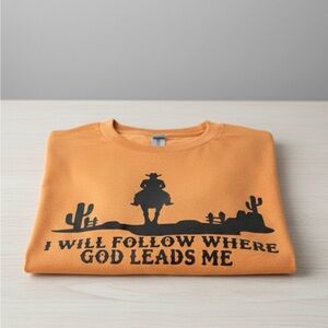 western styled shirt with bible verse
